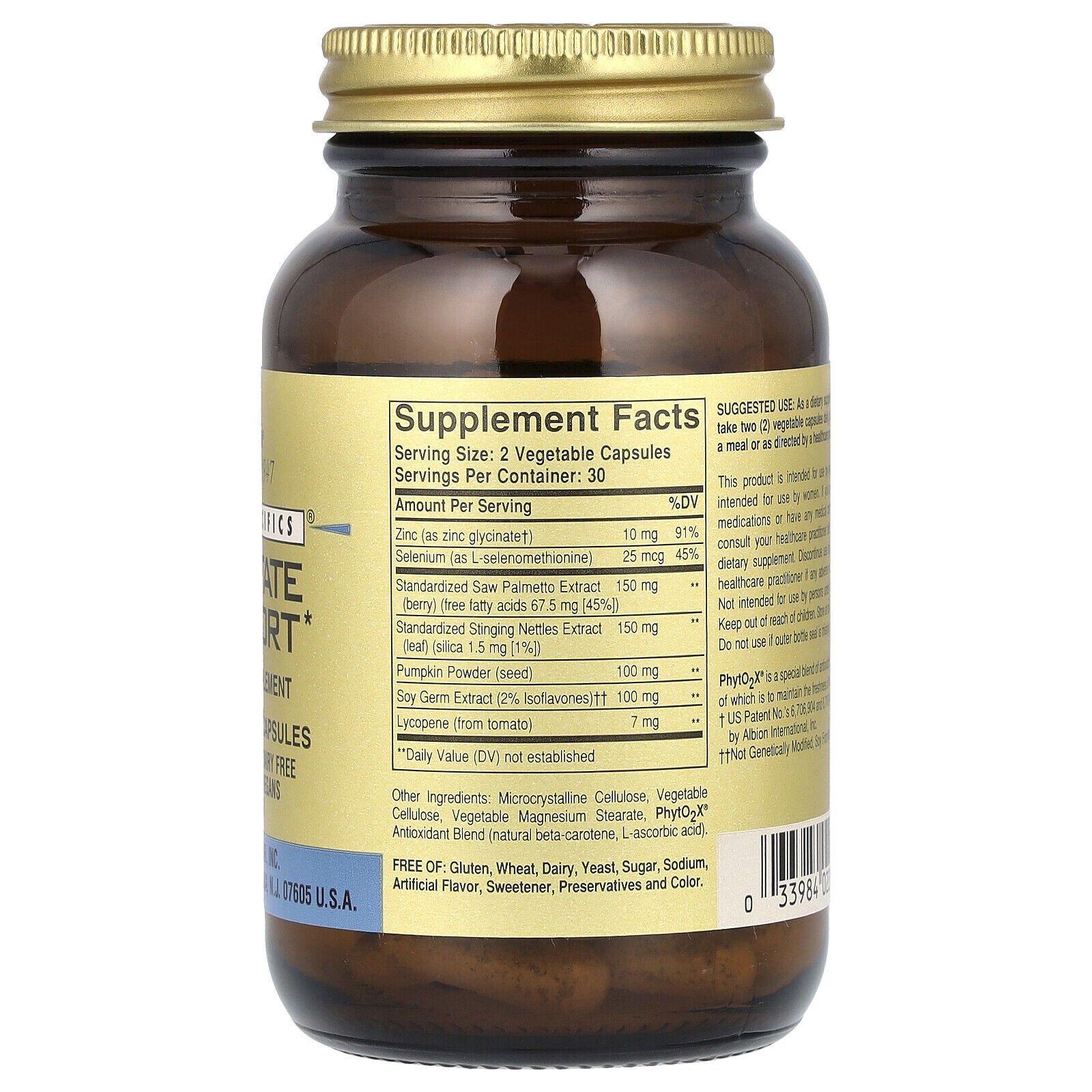 Gold Specifics, Prostate Support, 60 Vegetable Capsules