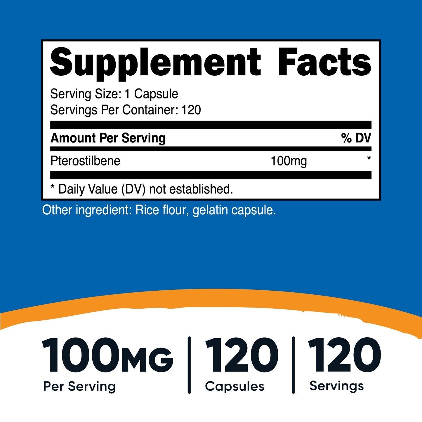 Nutricost Pterostilbene 100Mg, 120 Capsules, Non-Gmo & Gluten Free