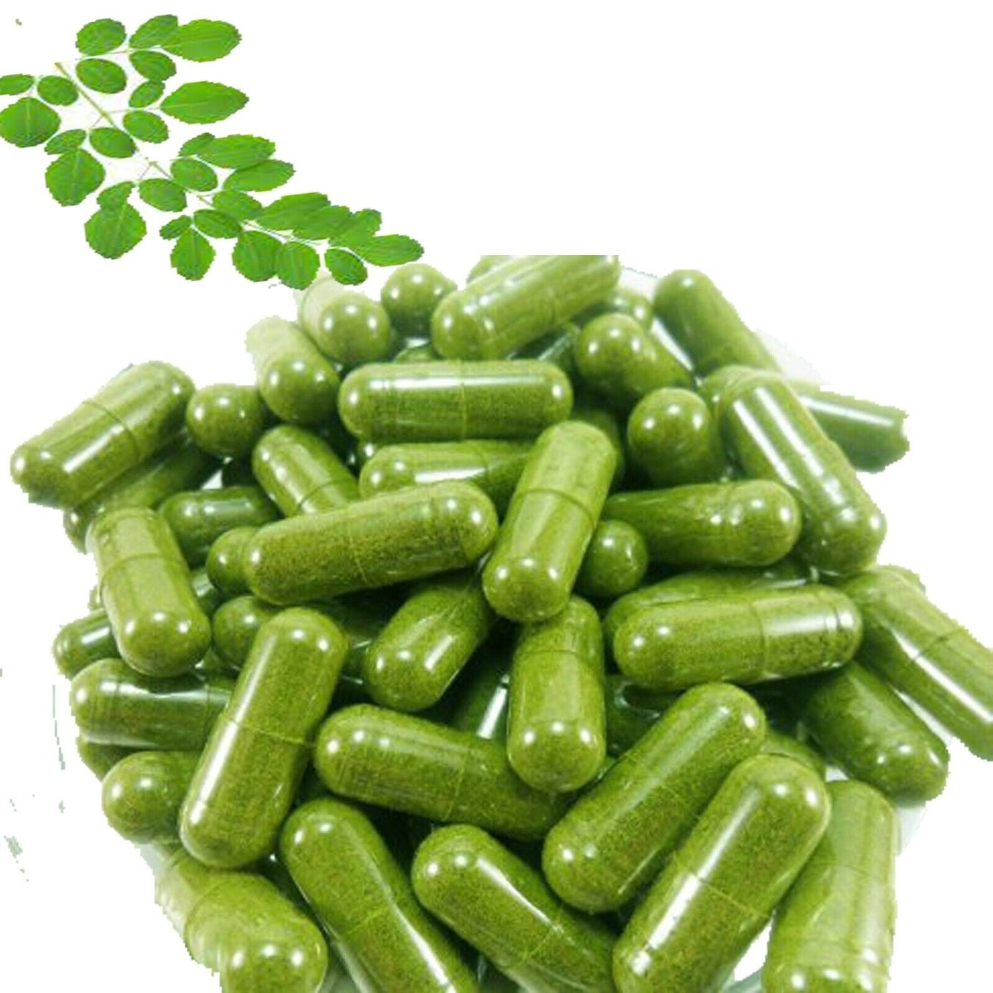 Moringa Capsules 600Mg Oleifera Leaf Pure Organic Powder Natural Superfood Caps