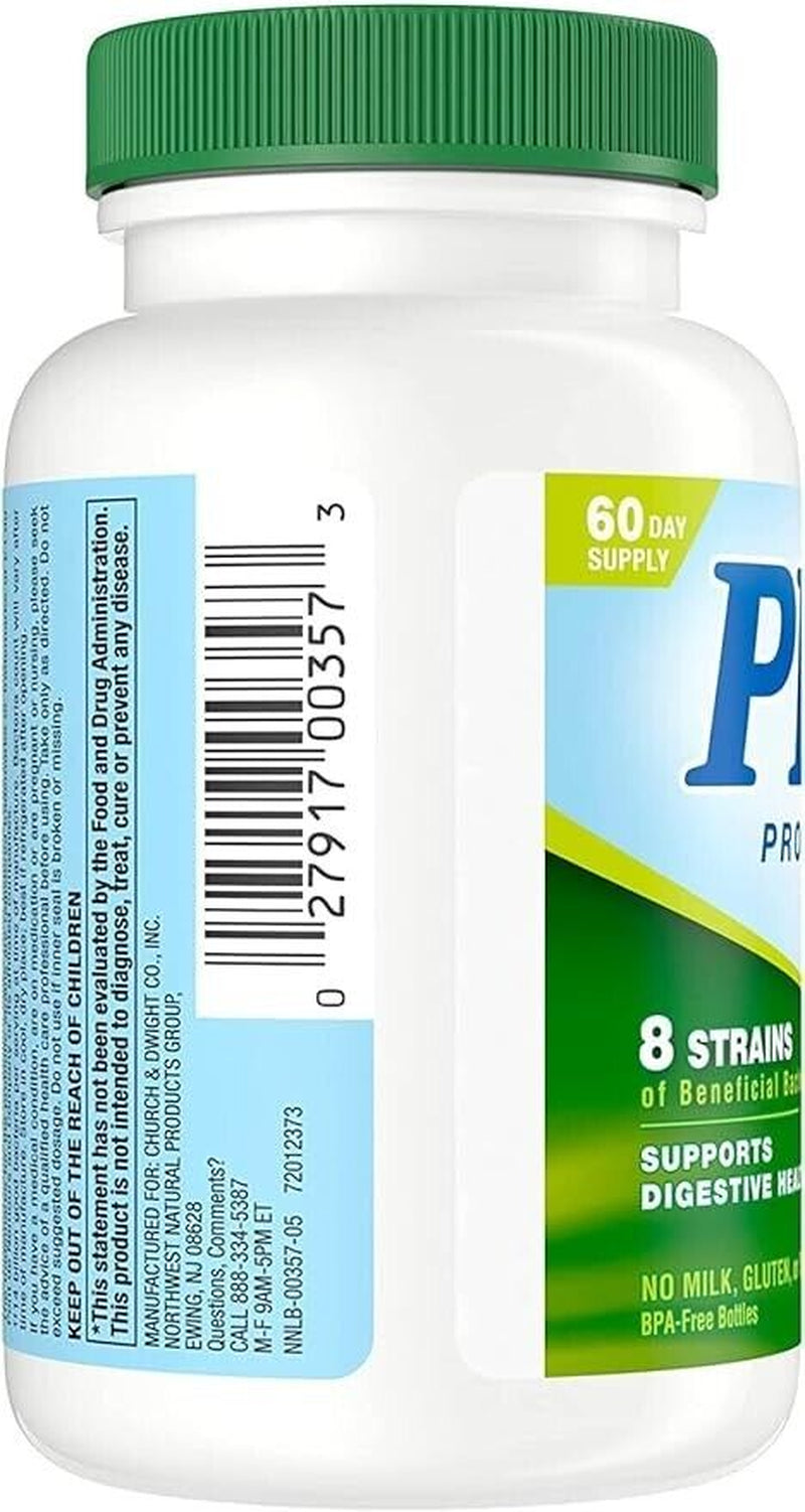 Nutrition Now PB 8 Probiotic Vegetarian Acidophilus Caps, 120-Ct