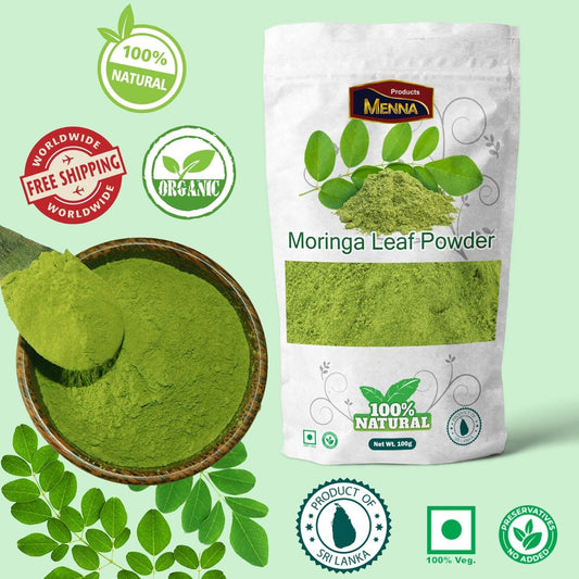 Pure Organic Moringa Leaf Powder 100% Oleifera Leaf Non GMO -100G to 1Kg