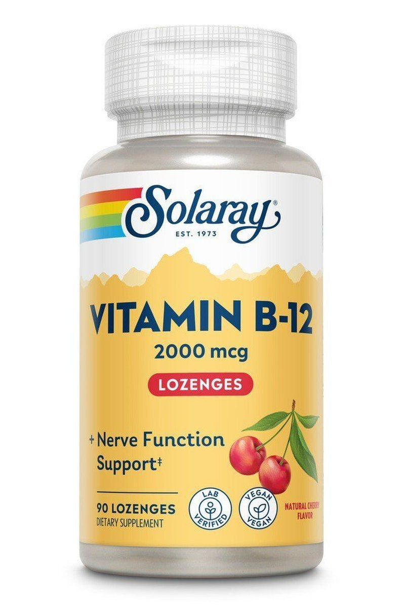 Solaray Vitamin B-12 2000Mcg 90 Lozenge