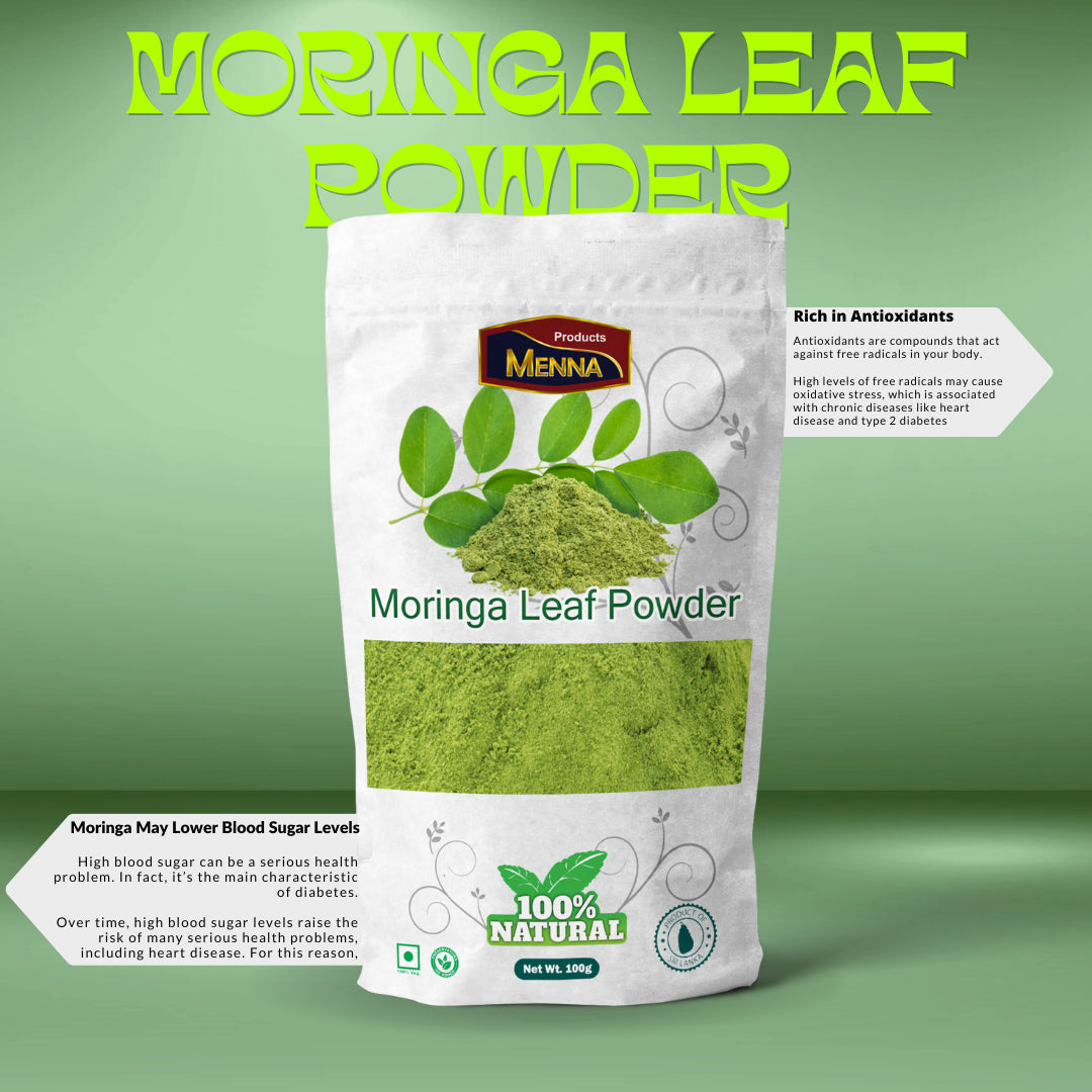 Pure Organic Moringa Leaf Powder 100% Oleifera Leaf Non GMO -100G to 1Kg