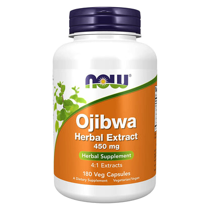 NOW FOODS Ojibwa Herbal Extract 450 Mg 180 Veg Capsules