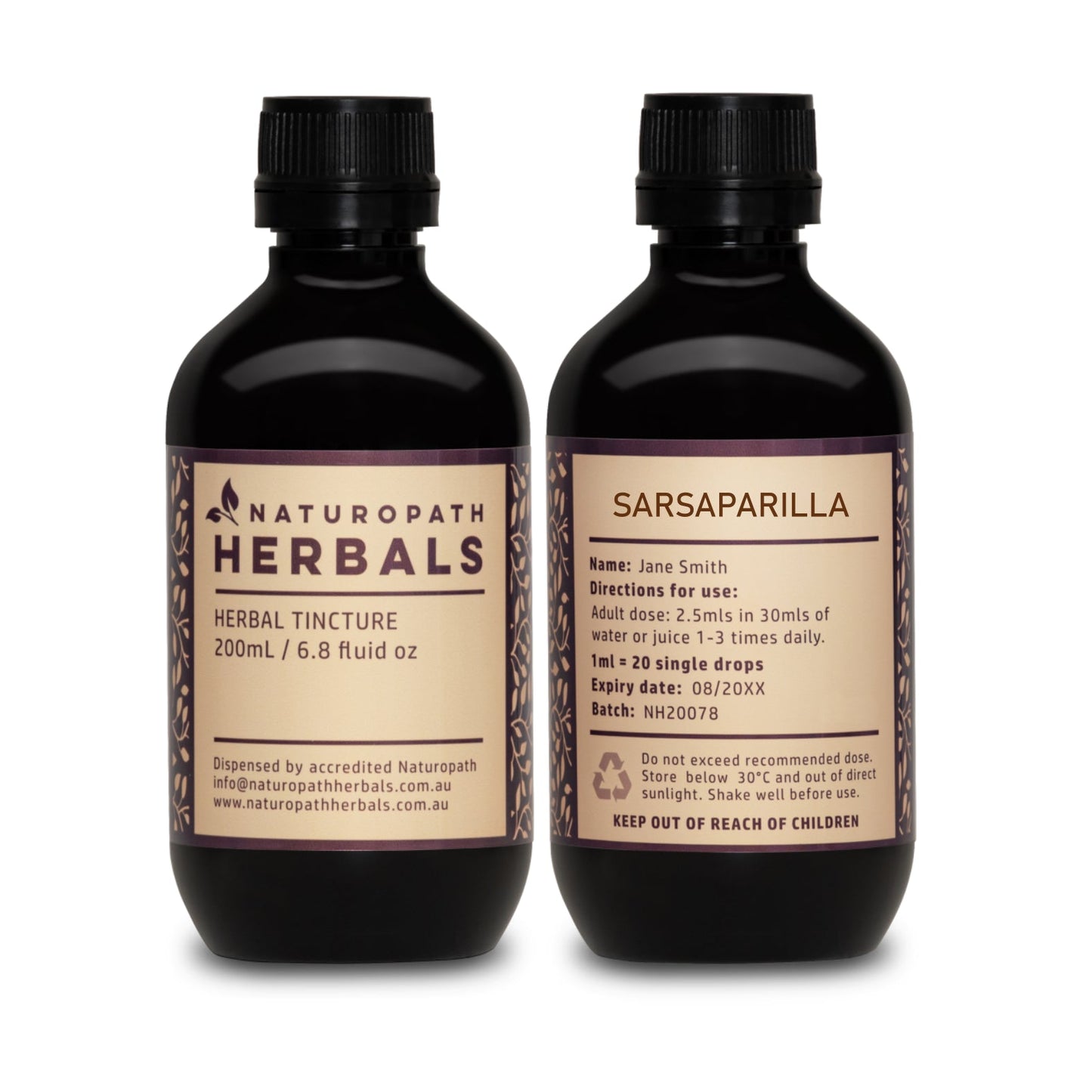 SARSAPARILLA Tincture Extract Herbal Liquid ⭐⭐⭐⭐⭐ ~ Naturopath Herbals