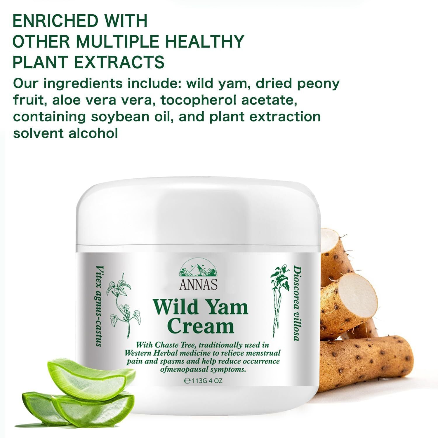 ANNAS Wild Yam Cream, ANNAS Wild Yam Cream Organic for Hormone Balance, ANNAS...