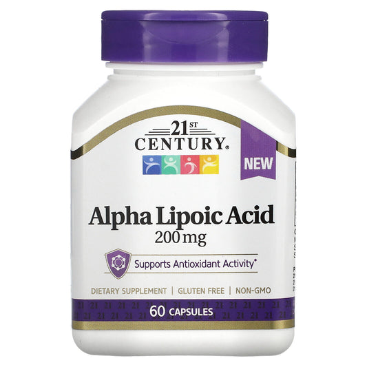 Alpha Lipoic Acid, 200 Mg, 60 Capsules