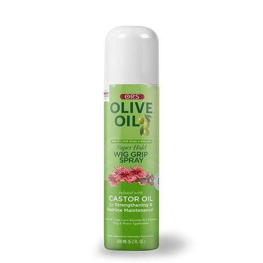 ORS OLIVE OIL FIX-IT SUPER HOLD WIG GRIP SPRAY 6.2OZ INFUSED with CASTOR OIL