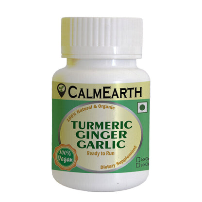 Turmeric & Ginger Garlic Herbal Capsule 500Mg Joint Pain, Weight Loss