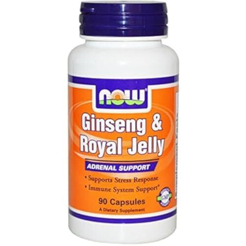 NOW FOODS Ginseng & Royal Jelly 90 Veg Capsules