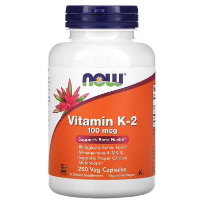 Vitamin K-2, 100 Mcg, 250 Veg Capsules