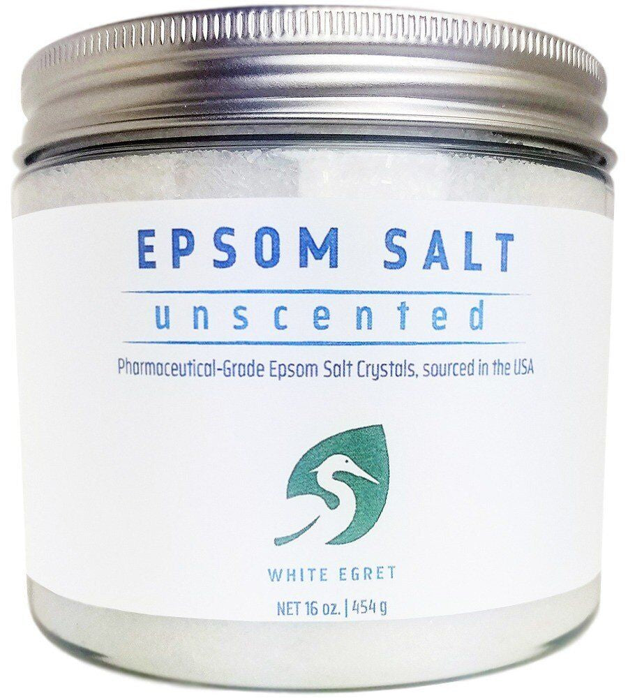 White Egret INC Pharmaceutical Grade Bath Epsom Salt 16 Oz Salt