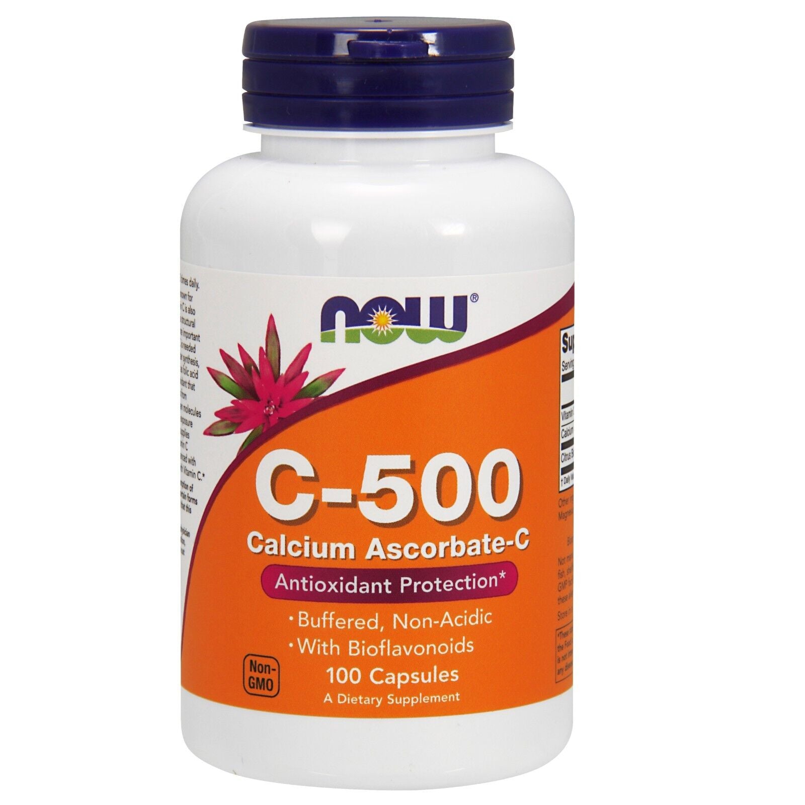 NOW Foods Vitamin C-500 Calcium Ascorbate, 100 Capsules