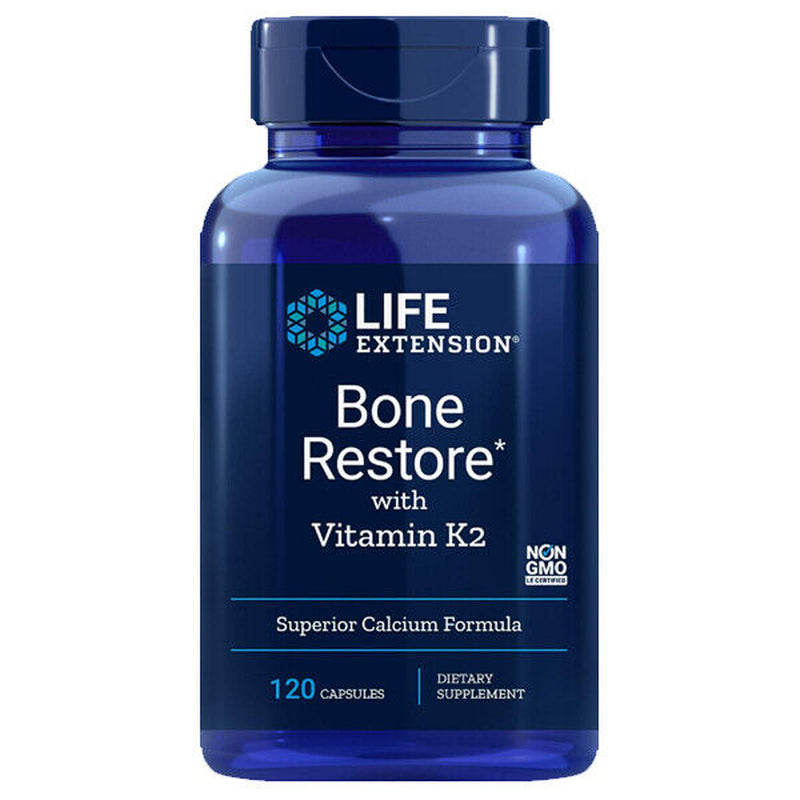 Bone Restore with Vitamin K2 (MK-7) 200Mcg 120 Caps Life Extension