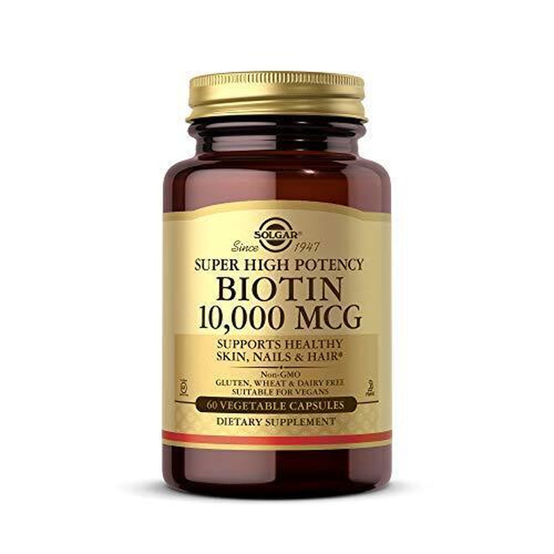 Solgar Biotin 10000 Mcg 60 Vegetable Capsules