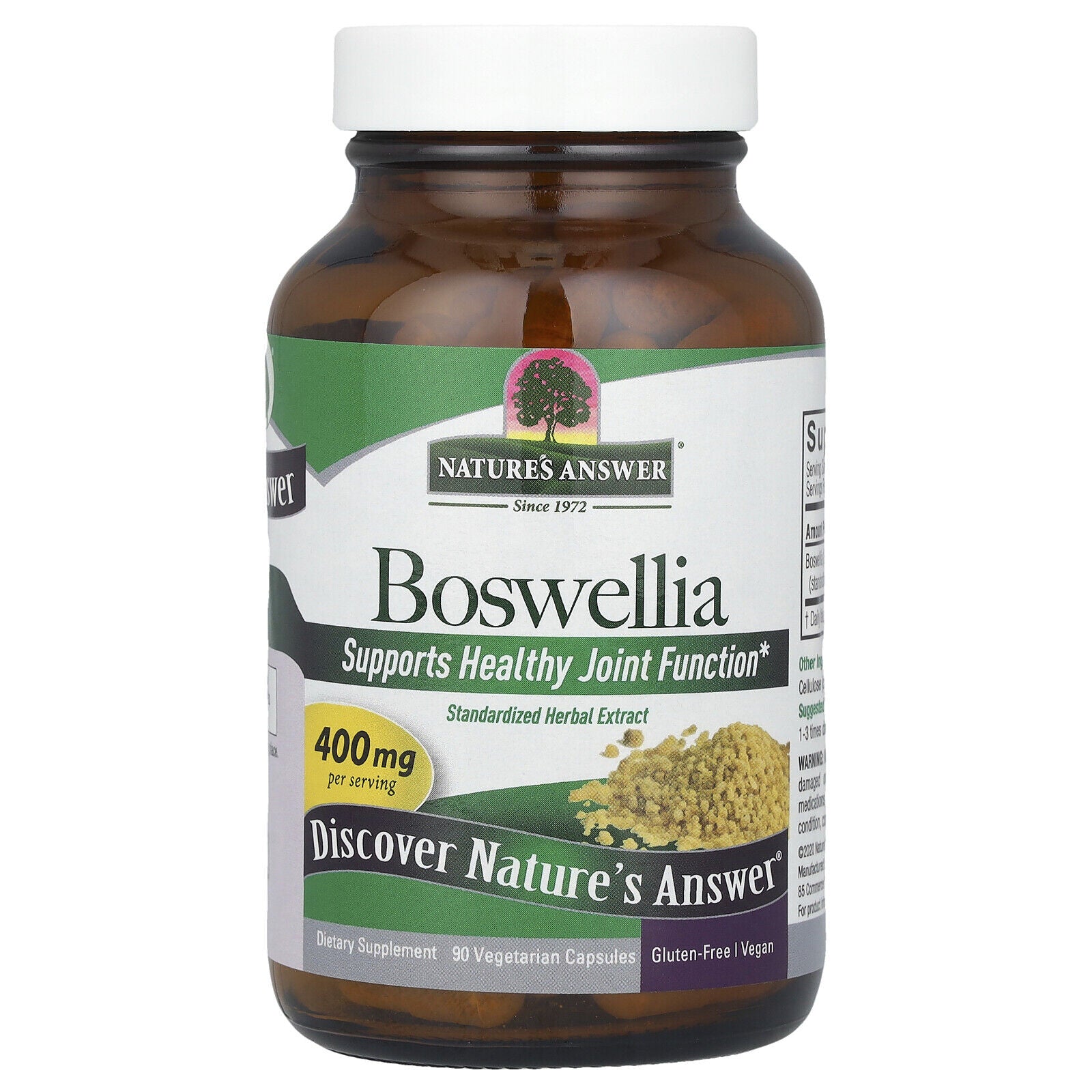 Nature S Answer Boswellia 400 Mg 90 Vegetarian Capsules Cruelty-Free,