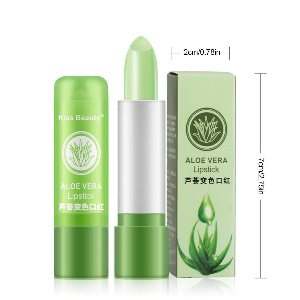 Aloe Vera Natural Temperature Changed Color Lipstick Moisture Balm\ Lip G9J7