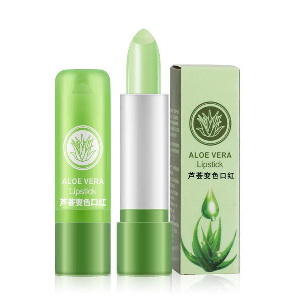 Aloe Vera Natural Temperature Changed Color Lipstick Moisture Balm\ Lip G9J7