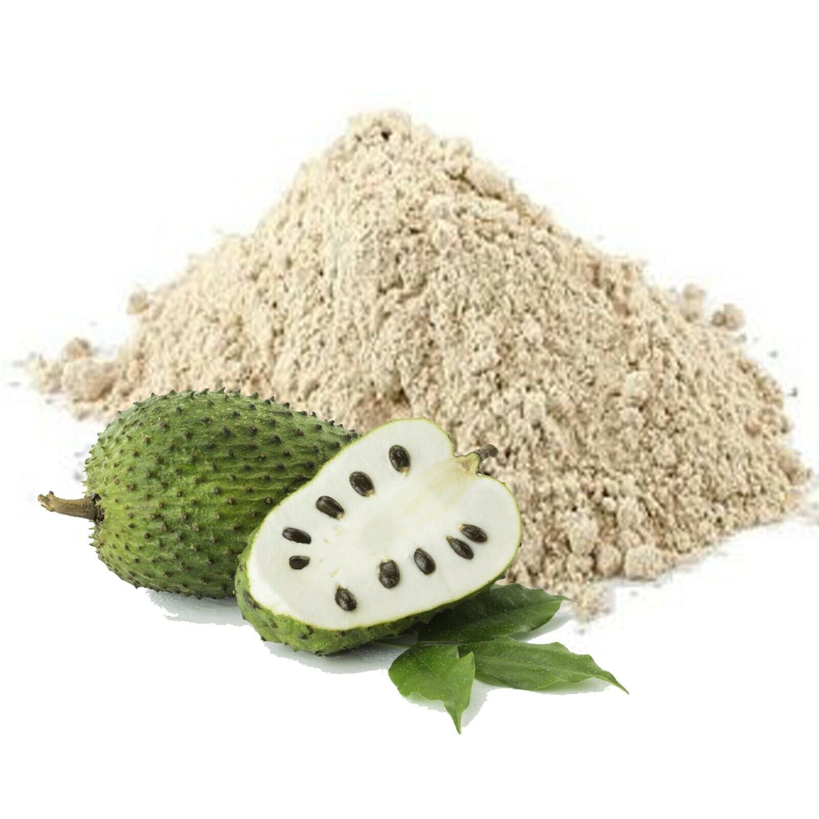 Dried Soursop Fruit Powder Organic Pure Natura Graviola Annona Muricat Tropical